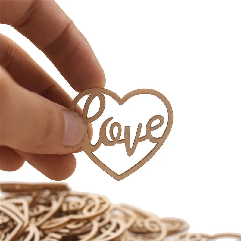 Craft Embellishments - 50 Piezas de Adornos de Madera