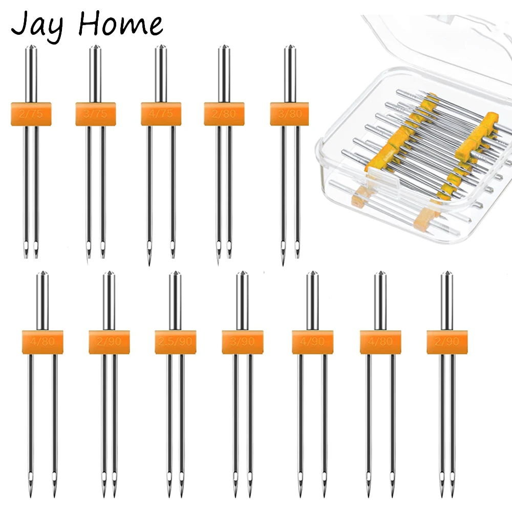 Craft Embellishment Storage - 10 Uds. Agujas gemelas para máquina