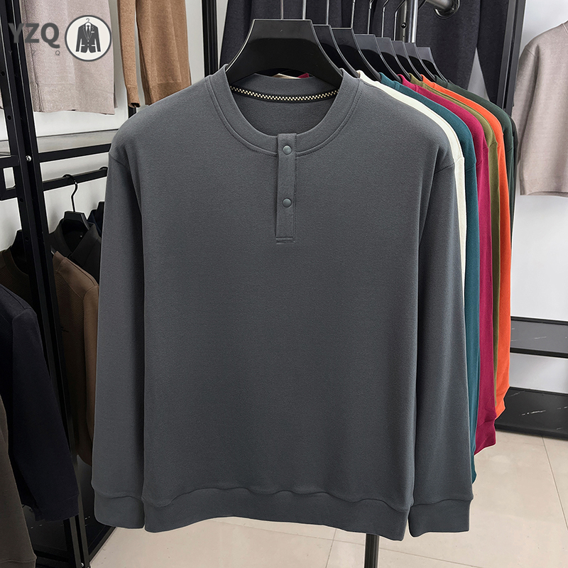 Embellish Knit - Camiseta Henley de manga larga de