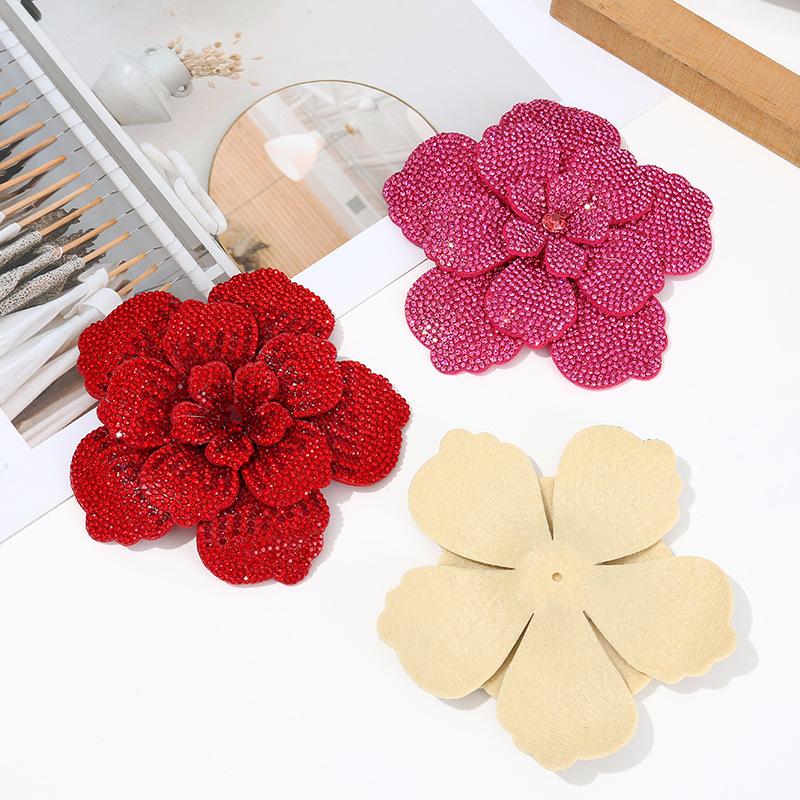 Sew On Rhinestone - 1 pieza de apliques florales tridimensionales