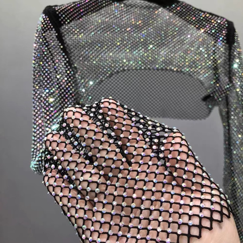 Crystal Mesh Fabric - 50x120cm costura diamantes de imitación cinta