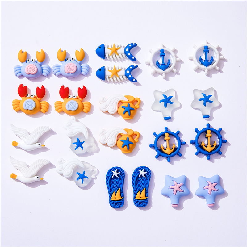Christmas Craft Embellishment - Botella flotante de cangrejo estilo marino