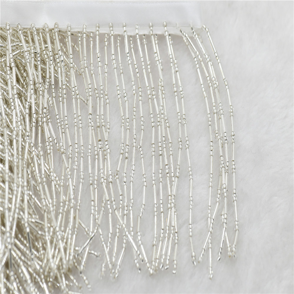 Beaded Trim Fringe - 1 yarda de flecos de cuentas