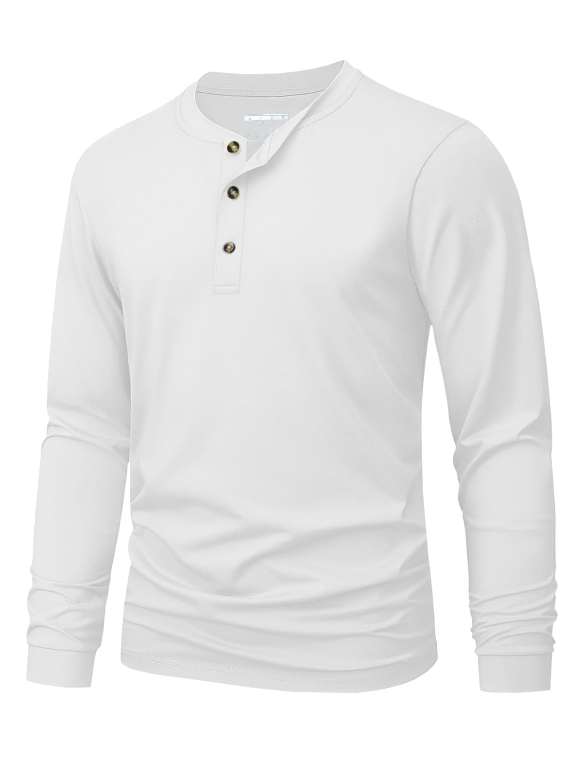 Embellish Knit - Camiseta Henley para hombre, camisetas de