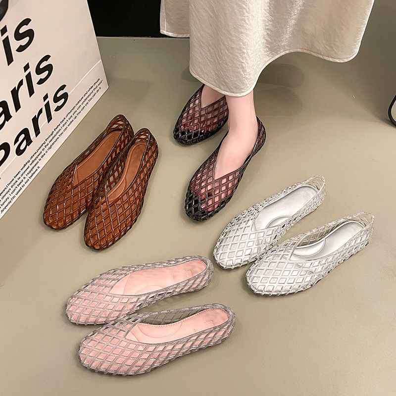 Sandalias planas de verano par - Crystal Mesh Fabric reseña y precio