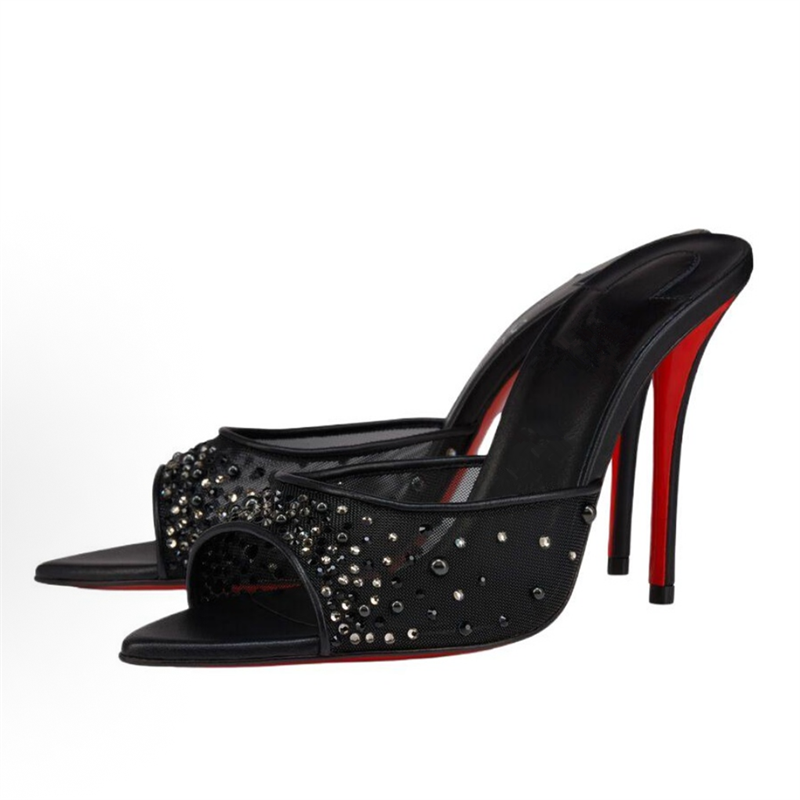 Mules de lujo 2026 con malla s - Sew On Rhinestone reseña y precio