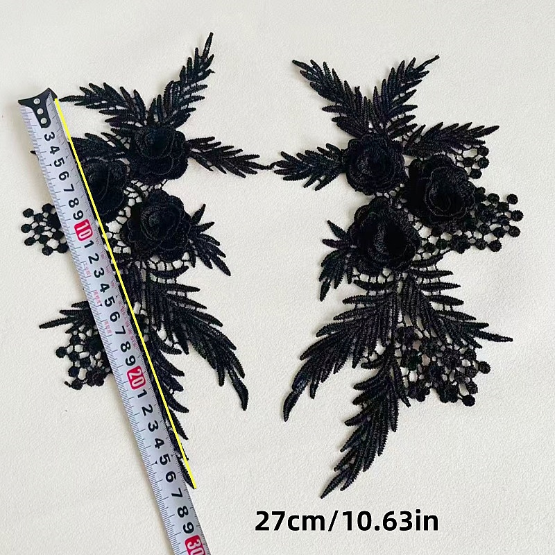 2 Piezas/1 Par de Apliques de  - Applique Patch Flower reseña y precio