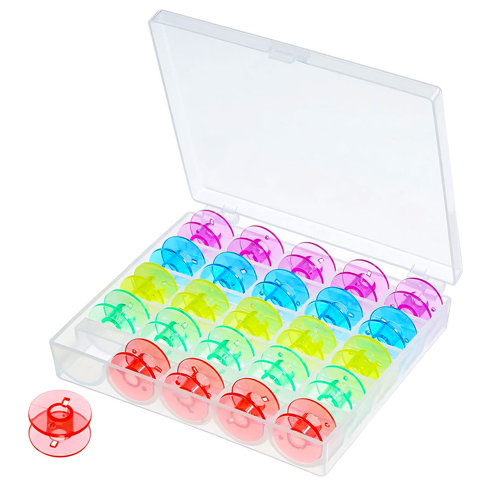 25 unids/set de bobinas de hil - Craft Embellishment Storage reseña y precio
