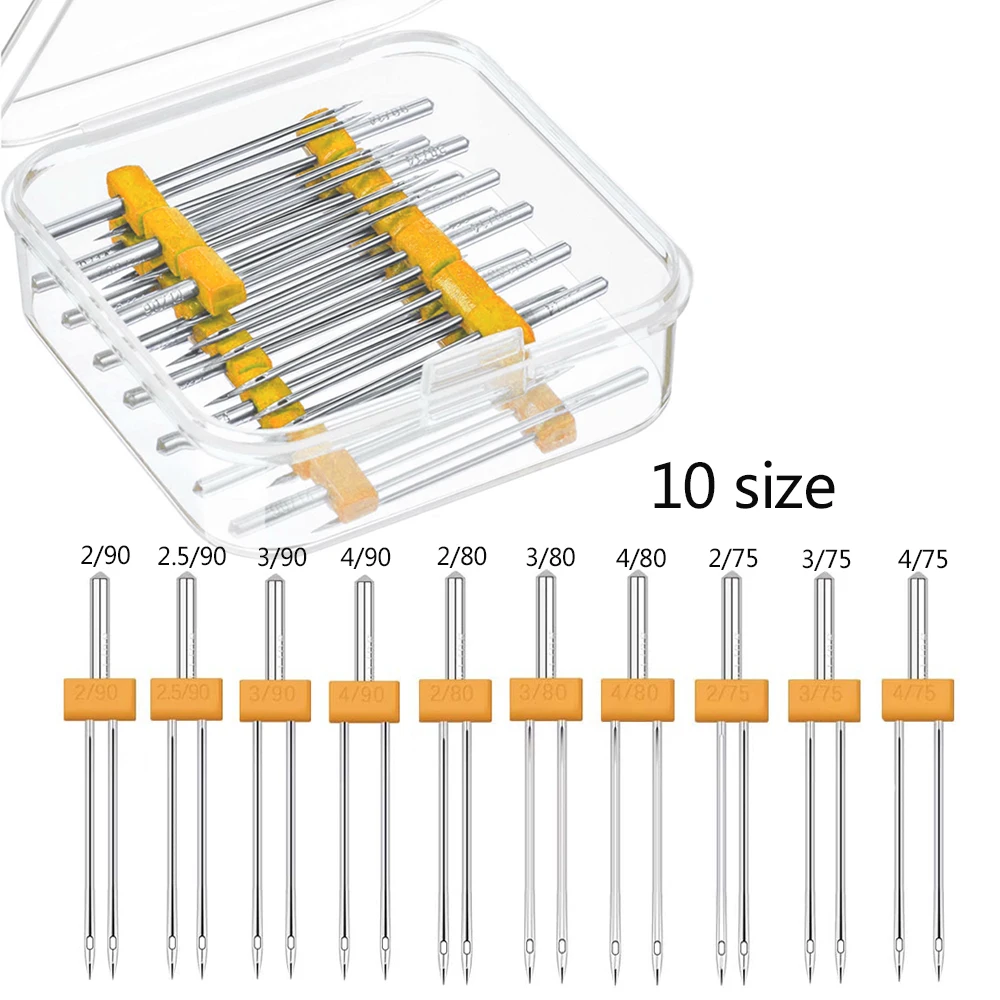 10 Uds. Agujas gemelas para má - Craft Embellishment Storage reseña y precio