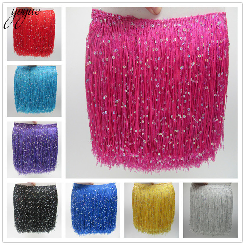 YOYUE, 1 yarda, 20CM de largo, - Beaded Trim Fringe reseña y precio