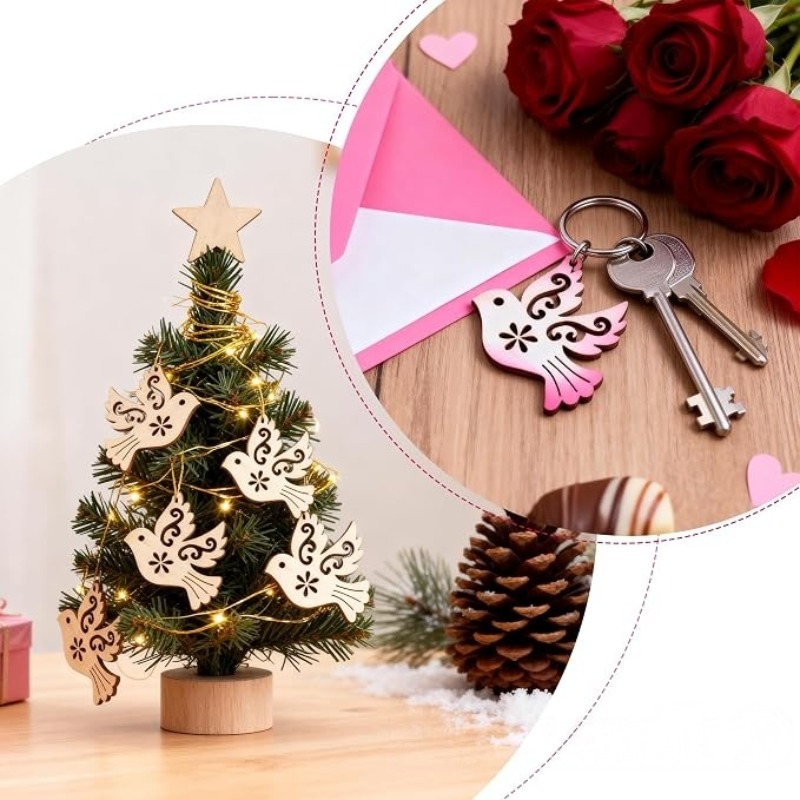 50 Piezas de Recortes de Mader - Craft Embellishments reseña y precio