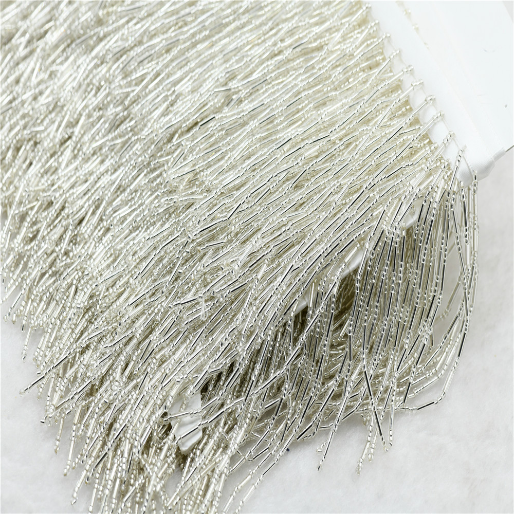 1 yarda de flecos de cuentas d - Beaded Trim Fringe reseña y precio