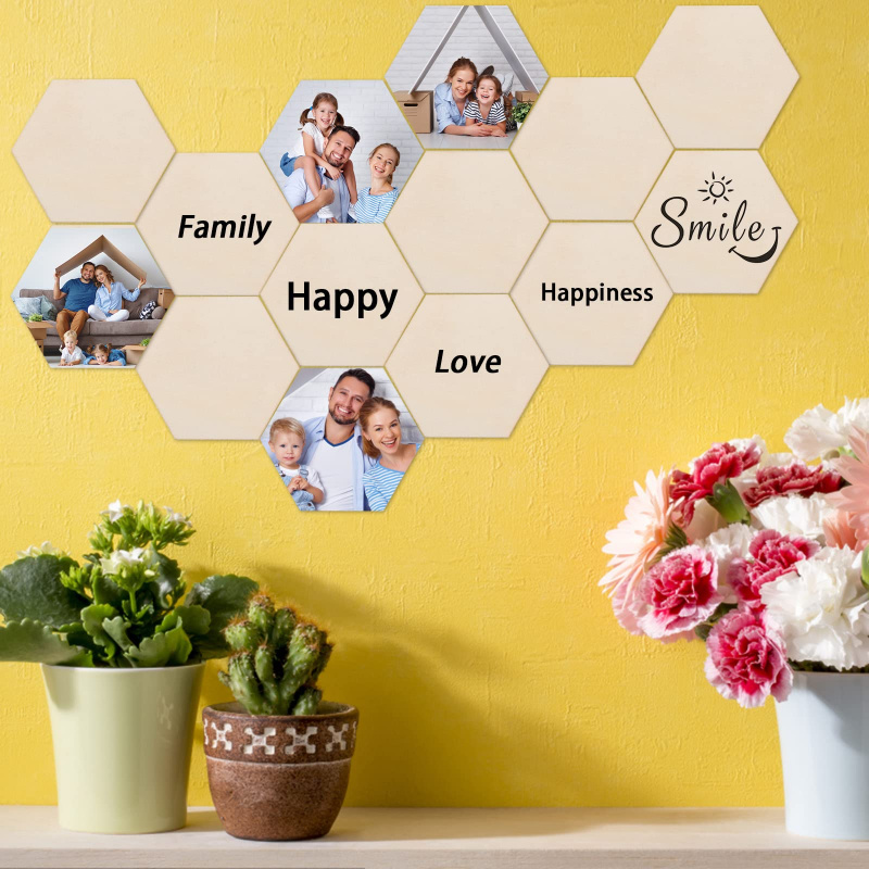 Discos de Madera Hexagonales d - Christmas Craft Embellishment reseña y precio