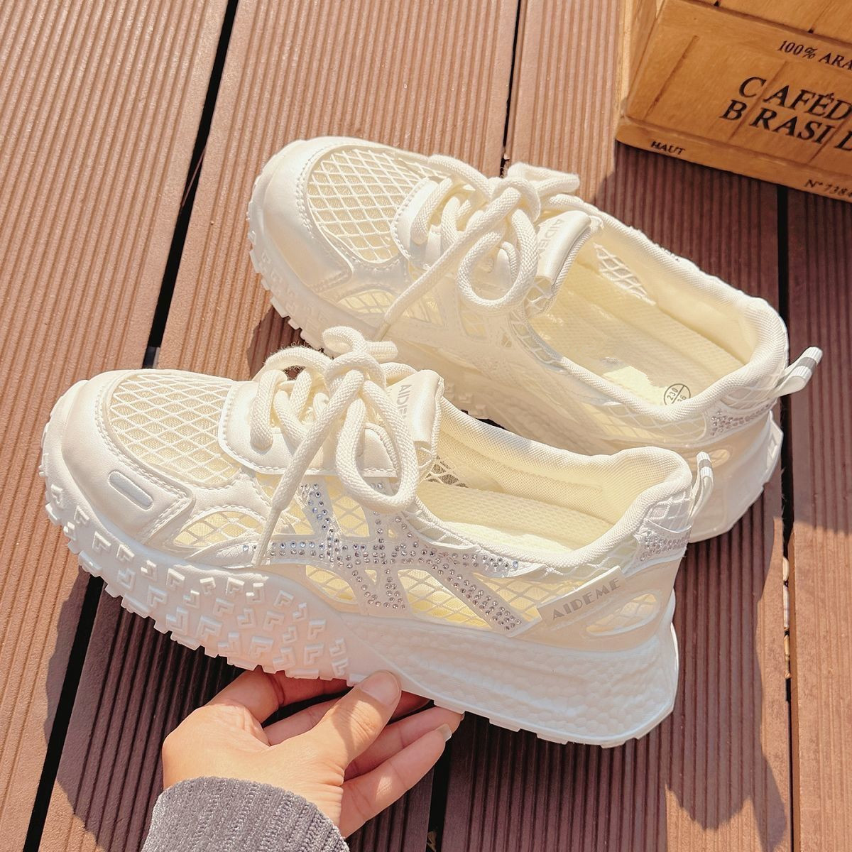 Zapatillas deportivas transpir - Crystal Mesh Fabric reseña y precio
