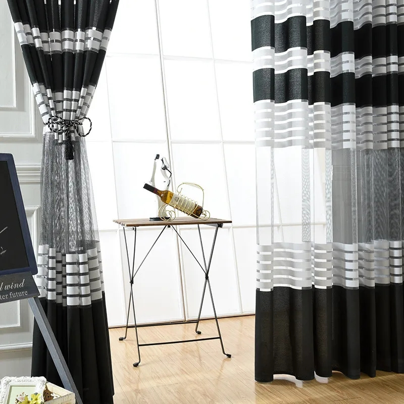 Cortinas de tiras blancas y ne - Velvet Ribbon Roll reseña y precio