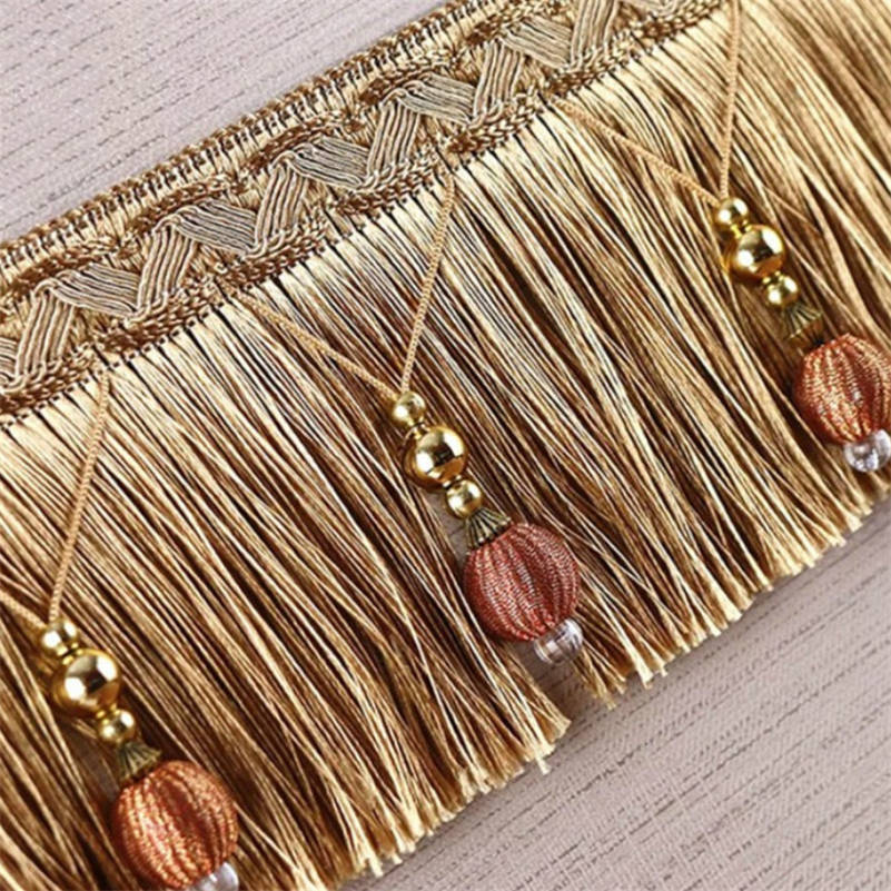 2/4/6 metros cortina borla con - Beaded Trim Fringe reseña y precio