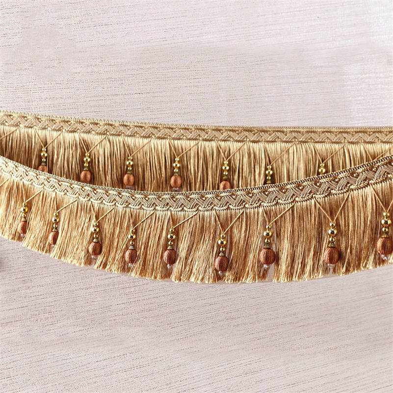 2/4/6 metros cortina borla con - Beaded Trim Fringe reseña y precio